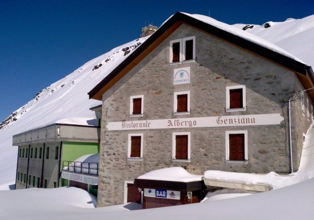 Hotel Genziana Gebirgspass Stilfser Joch Exterior foto